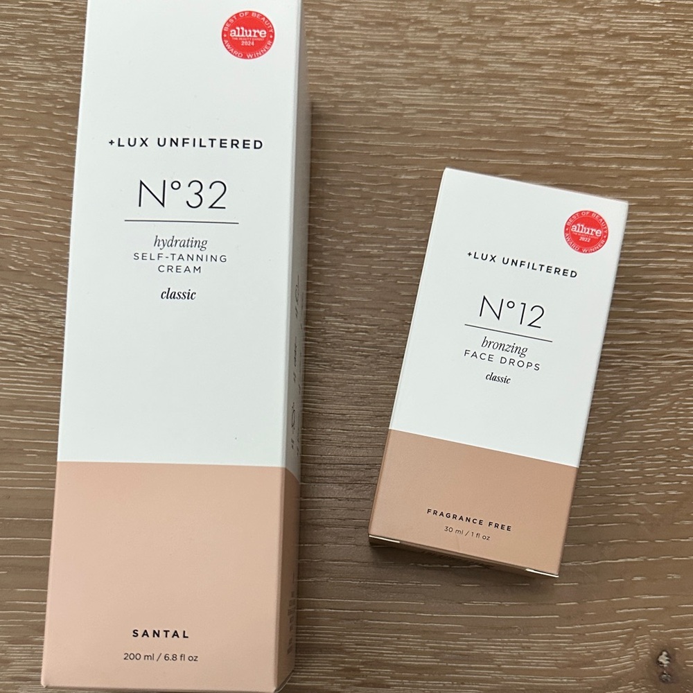 N°32 Hydrating Self-Tanning Cream - Classic Tan and Bronzing face drops BUNDLE